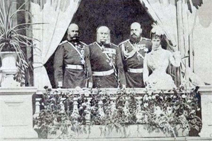 1 союз трех императоров. Союз трех императоров 1881. Союз трёх императоров 1873. Союз трех императоров бисмарк. Встреча императоров 1873.
