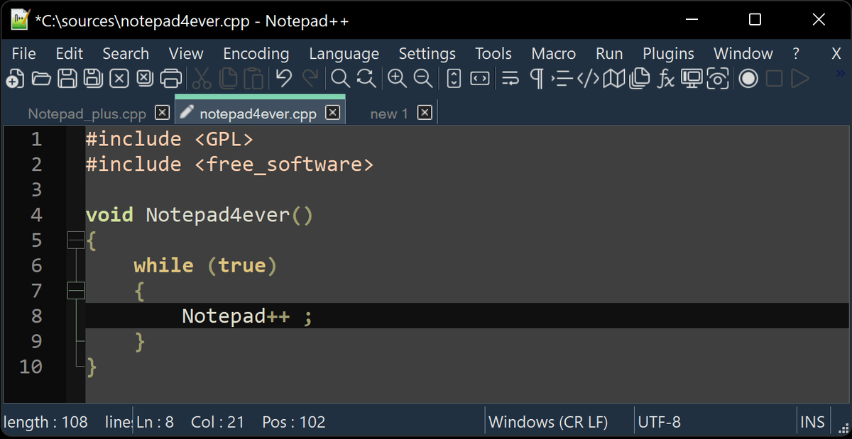Источник фото: https://notepad-plus-plus.org/