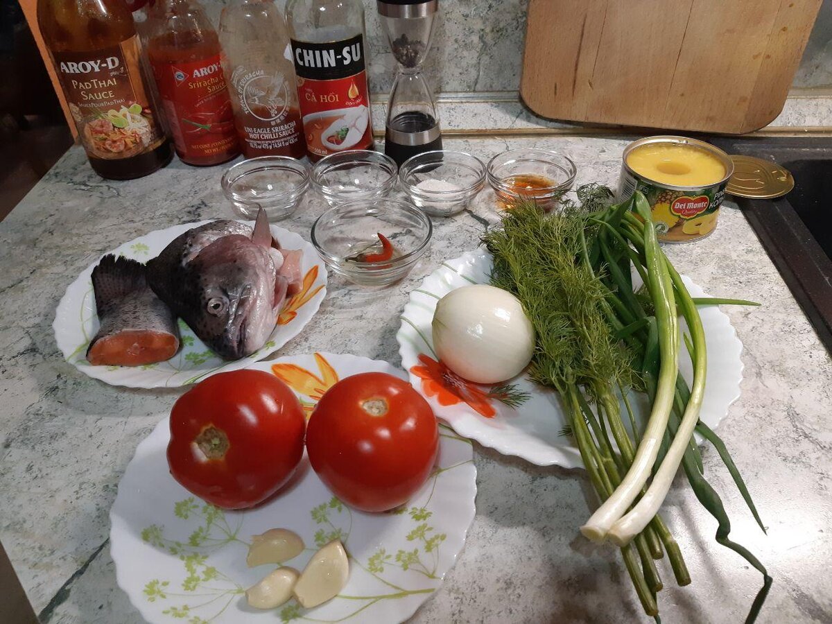 Набор продуктов для приготовления супа