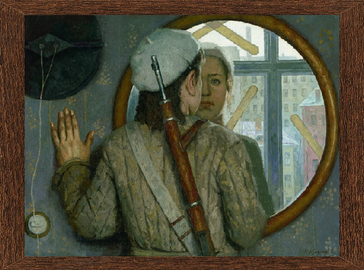 «Перед дальней дорогой»,1976,холст,масло,89×119 см