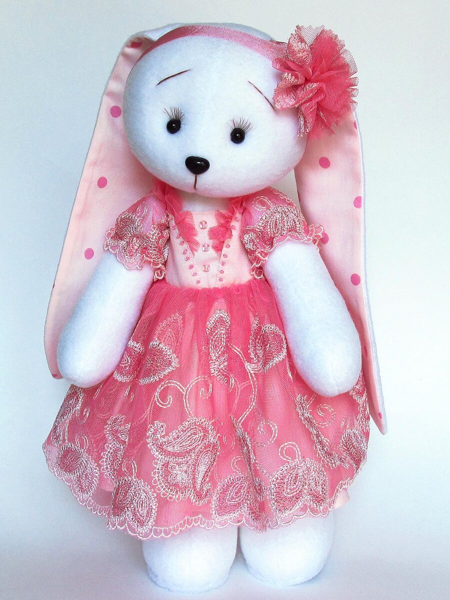 Зайка из флиса