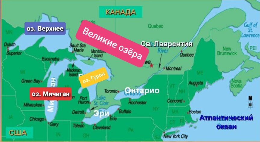 Озеро верхнее карта