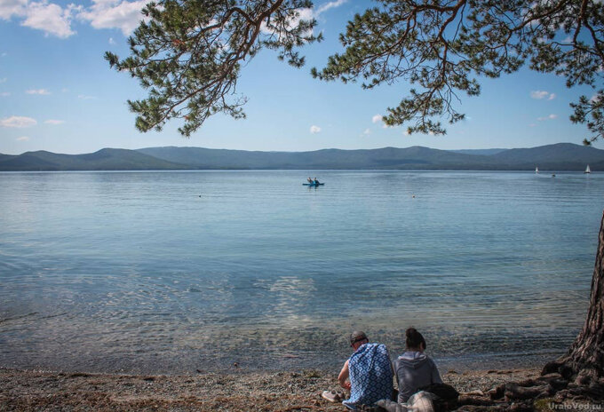 Озеро Тургояк с прозрачной водой