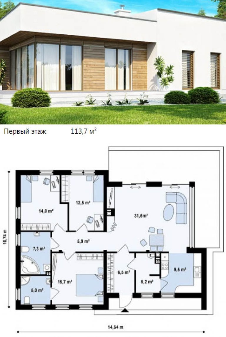 Проект в стиле хай тэк.