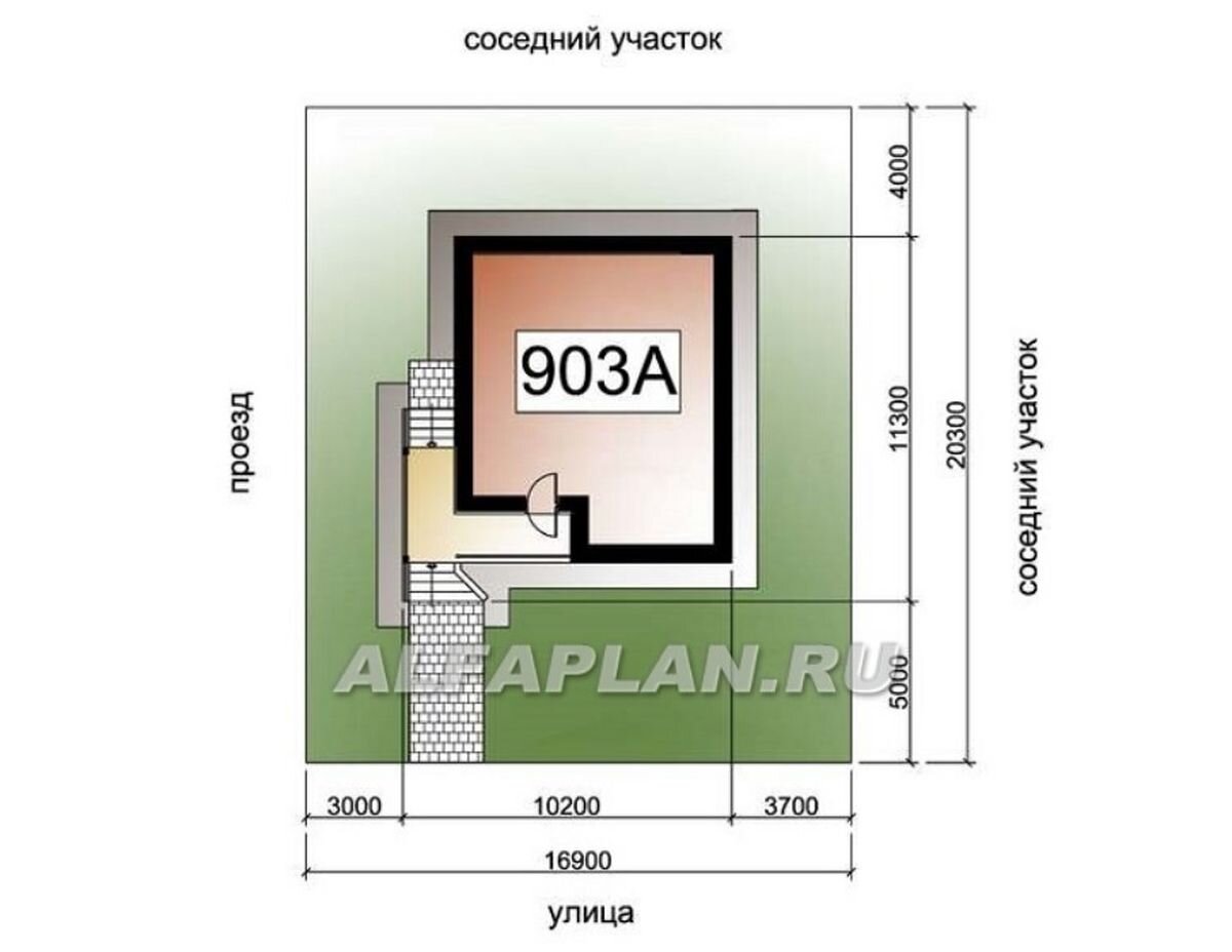 Стильный проект мансардного дома 903A 