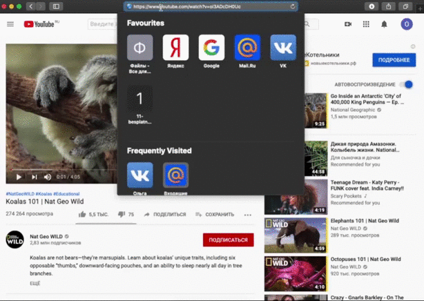 Как сделать гифку из Youtube видео 