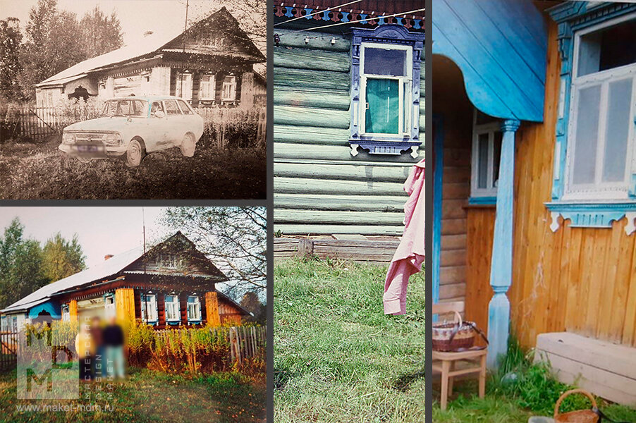 Макет деревенского дома, в масштабе 1:43