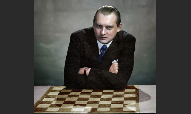 Раскрашенный А. Алехин