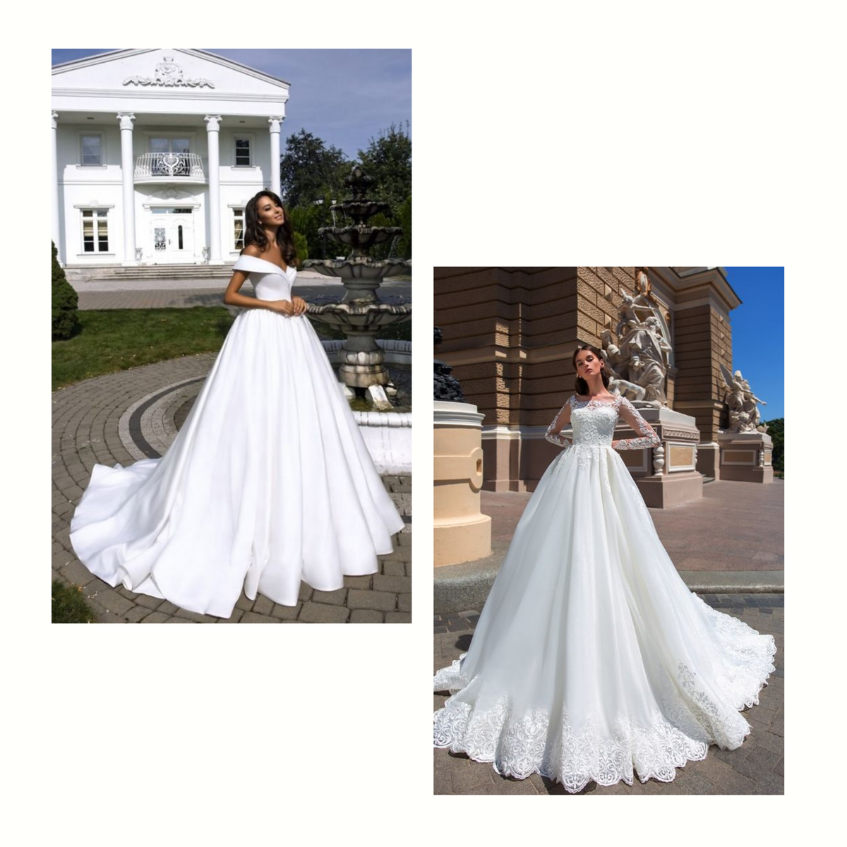 Примеры бальных свадебных платьев. Еще одна картинка справа в карусели.