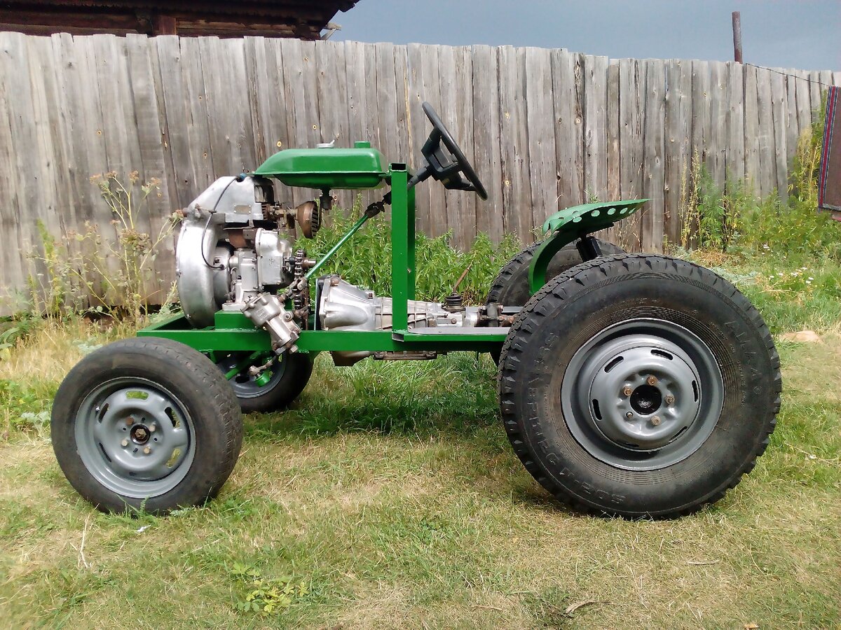 Мини-трактор своими руками соорудил житель сельской глубинки в ЗКО