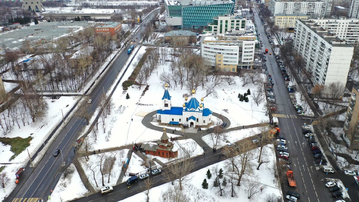 Храм святой равноапостольной великой княгини Ольги в Останкино. Фото из архива сайта Патриарха Московского и Всея Руси. https://foto.patriarchia.ru/news/osvyashchenie-moskovskogo-khrama-svyatoy-ravnoapostolnoy-knyagini-olgi-v-ostankine-2019-02-17/
