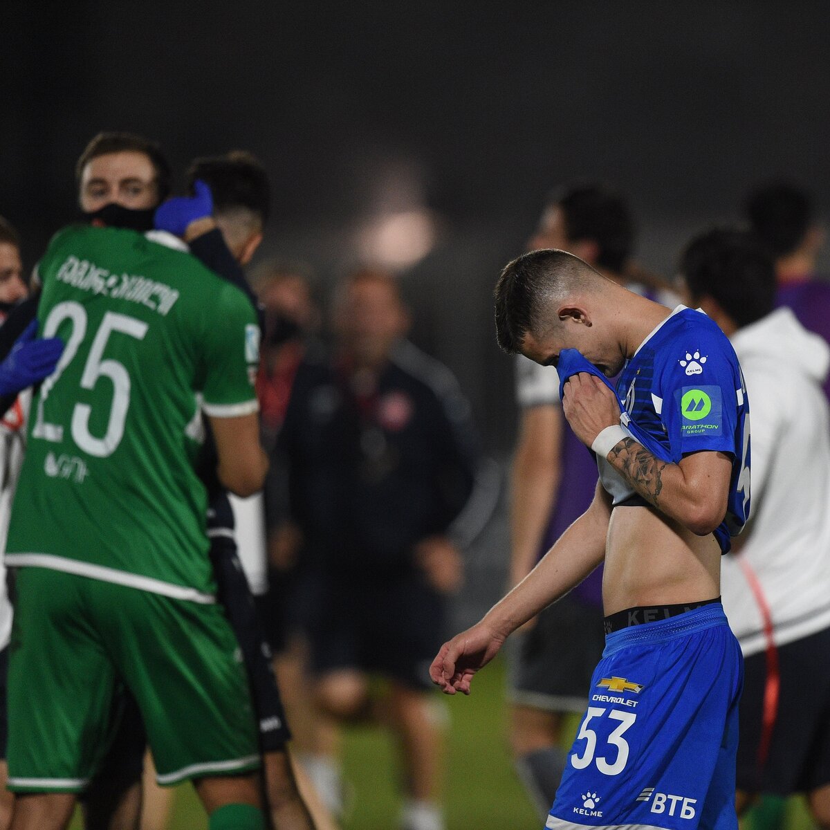 Эмоции после матча