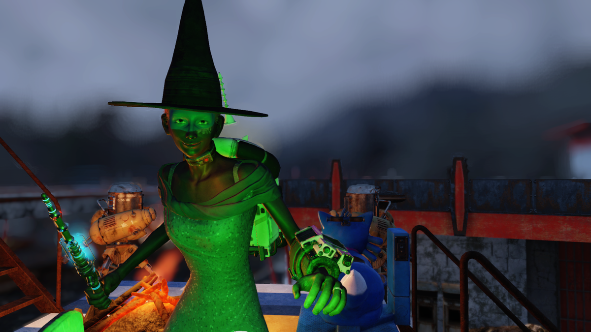 Подготовка к Хэллоуину - скриншот из игры Fallout 76