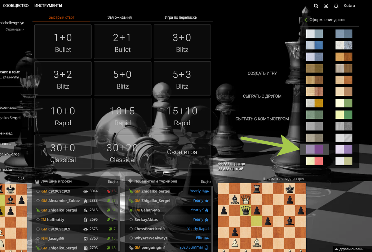 Как полностью поменять вид доски, фигур и интерфейса на шахматном сайте  Lichess.org? | Шахматы Олег Соломаха | Дзен