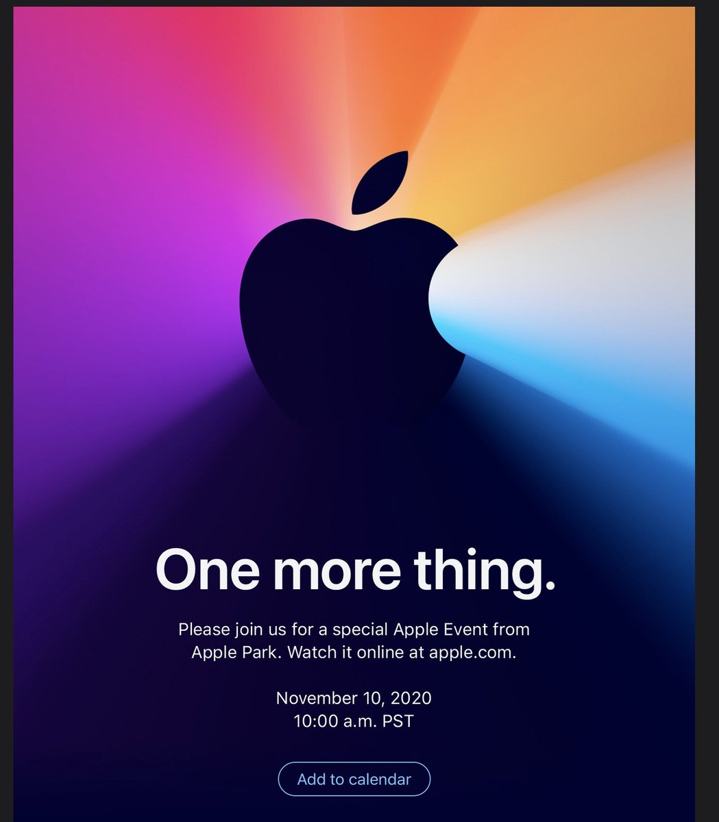 One more thing состоится 10 ноября