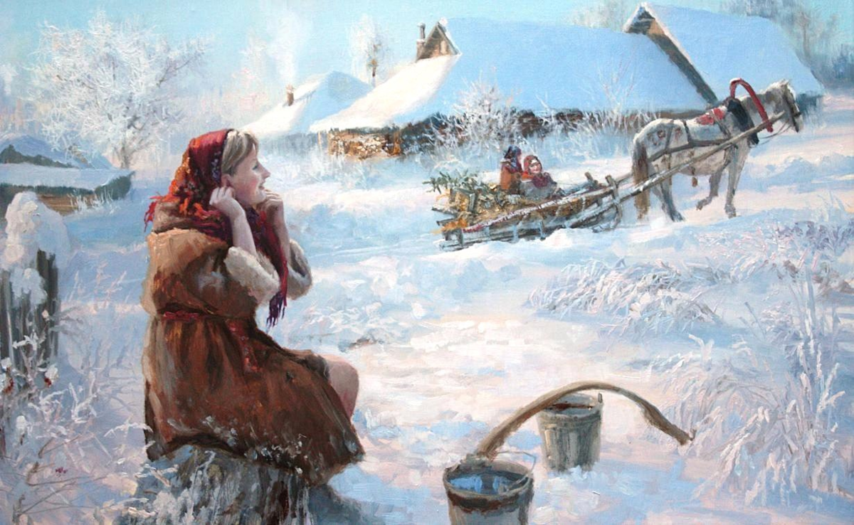 Великолепные картины художника Владимира Жданова.. Русское сюжетка