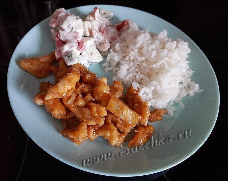 Курица в кисло-сладком соусе