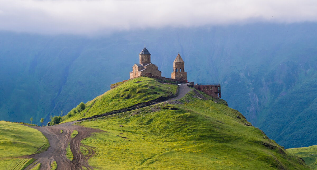 Гора Казбек Гергетская Церковь