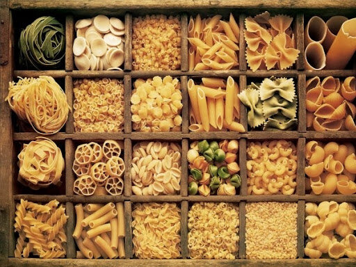 разные виды макаронных изделий
