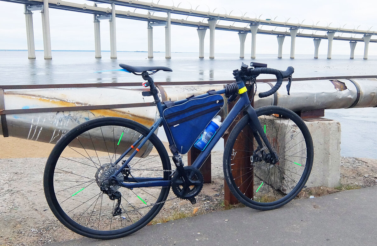 Велосипед с подрамной велосумкой (все фото в заметке - автора)