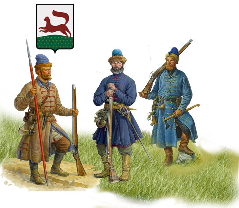 Уфимские городовые казаки.