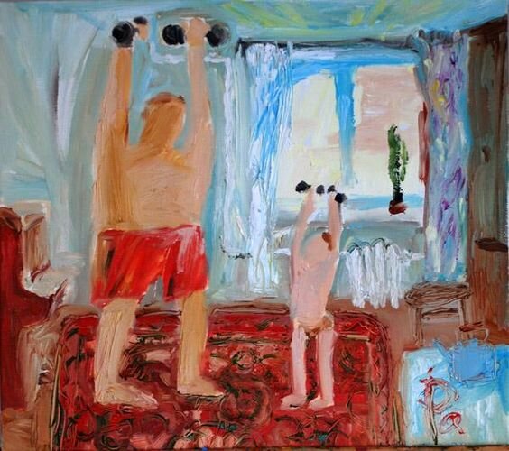 Художник Инесса Рахманова. Отец.