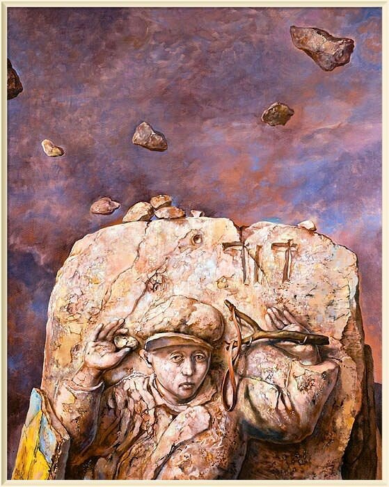 ©  Самуэль Бак  / Samuel Bak / Израиль / *1933 / К сожалению, названия этой работы, материалы, размеры и год создания  найти не удалось. – П.М.
