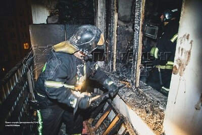    Ликвидировали пожар в ЮАО ©ЧСтные новости Москвы