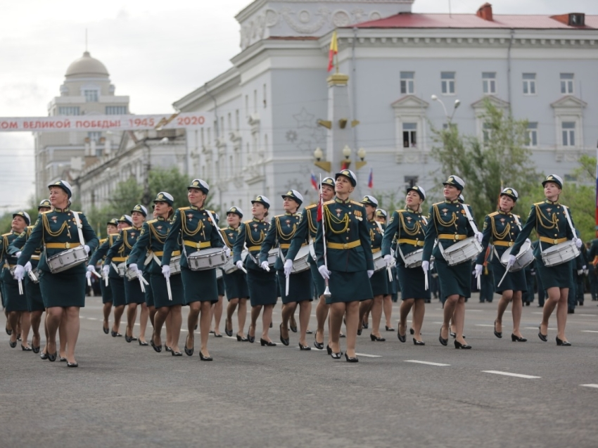 Парад в Чите 24 июня 2020 года