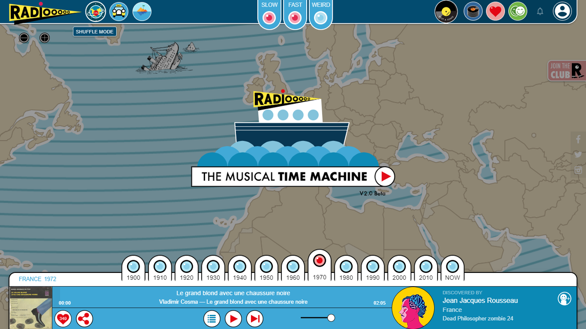  музыкальная машина времени - radiooooo.com