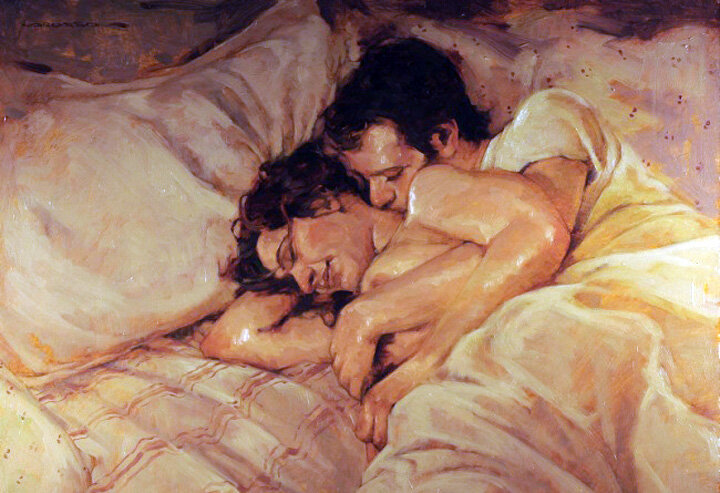 Джозеф Лорассо."Утренний поцелуй". Фрагмент