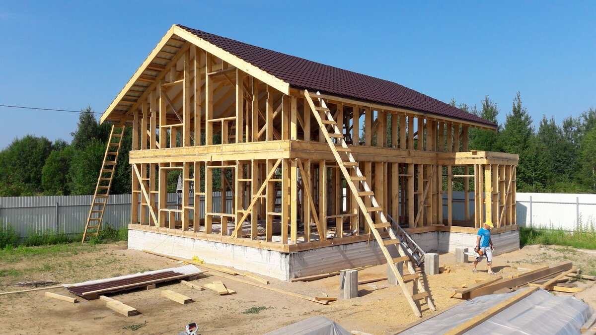 Сам каркас дома
