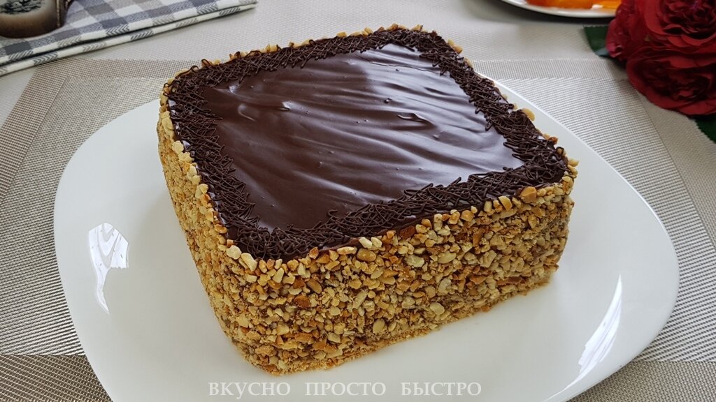 Шоколадный торт без выпечки – рецепт на канале Вкусно Просто Быстро 