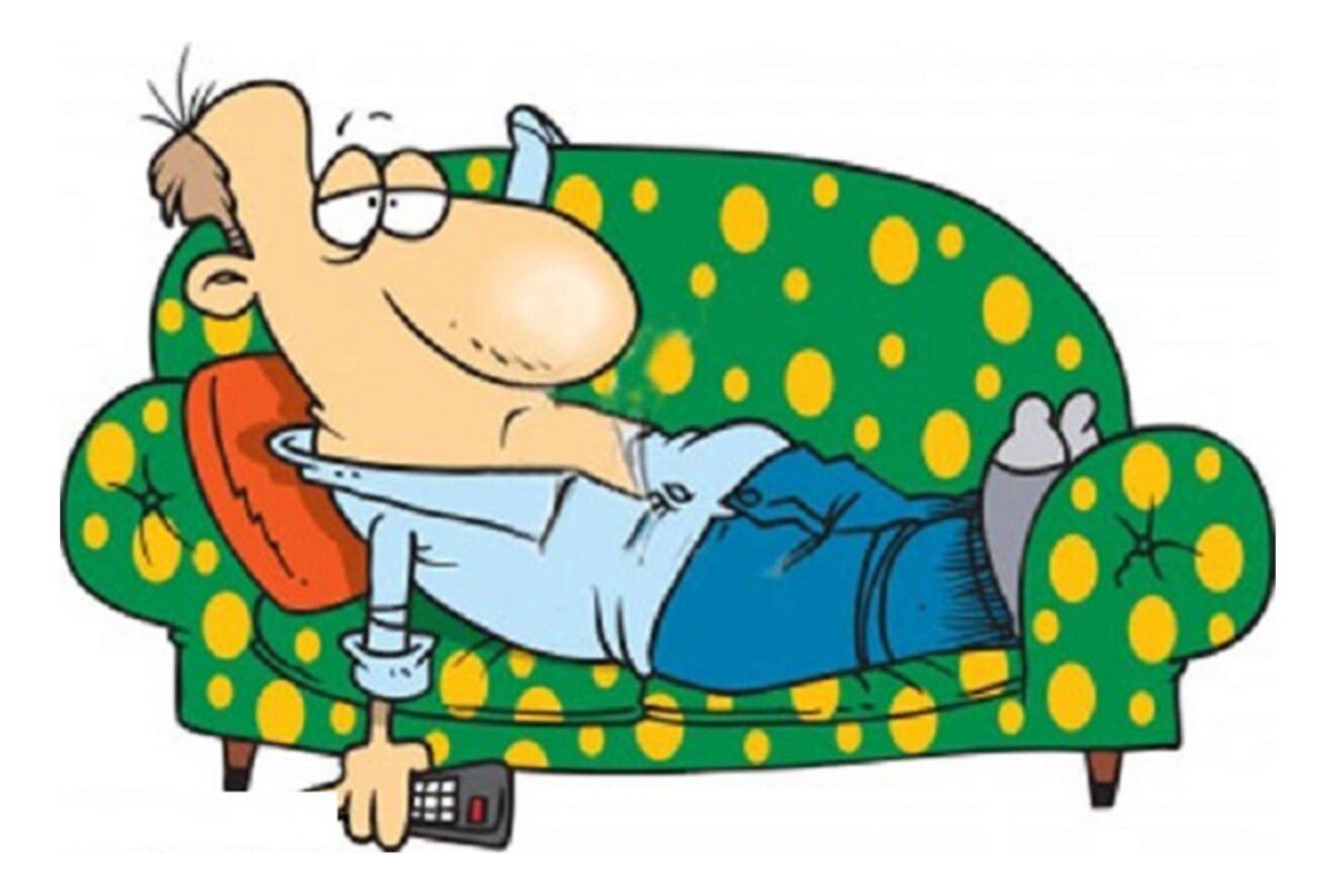 Муж лежит на диване и не хочет ничего делать. Как поднять?