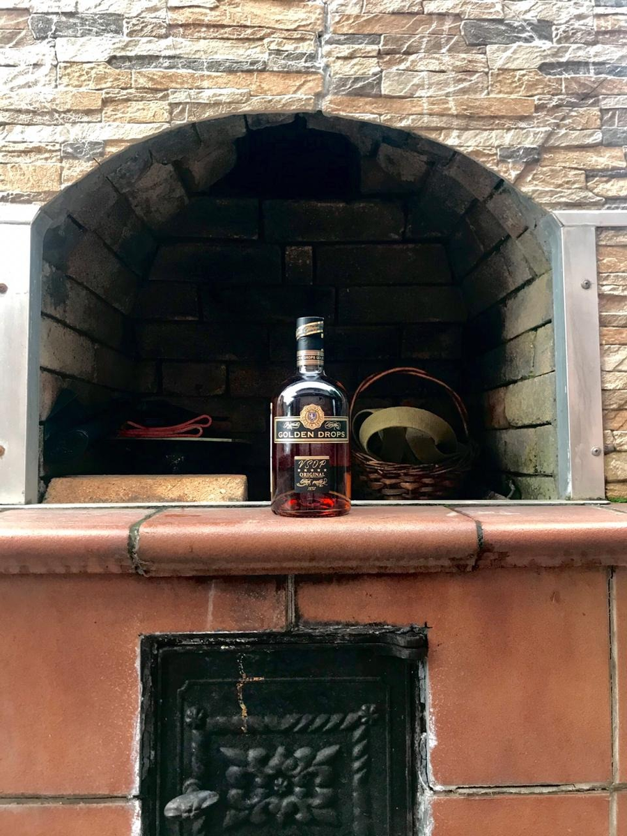 российский коньяк golden drops