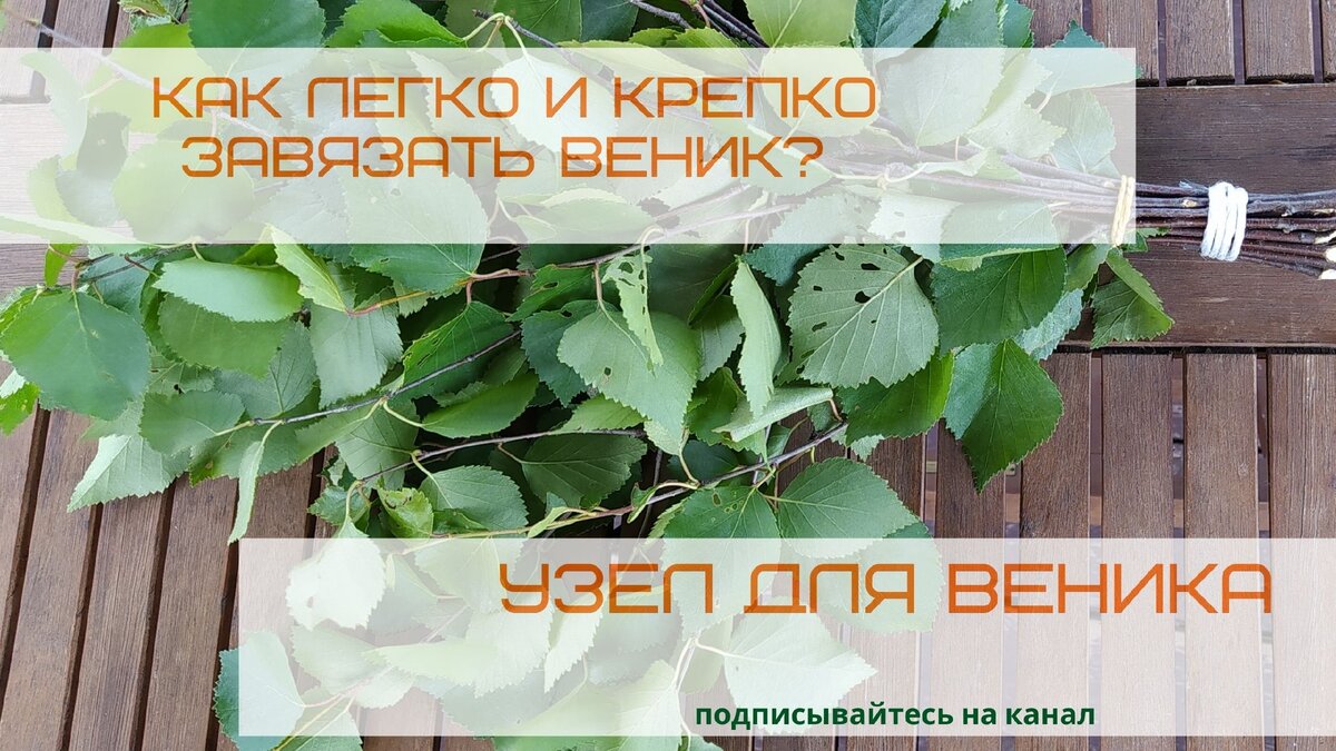 Как легко и правильно вязать веники. Узел для банного веника.