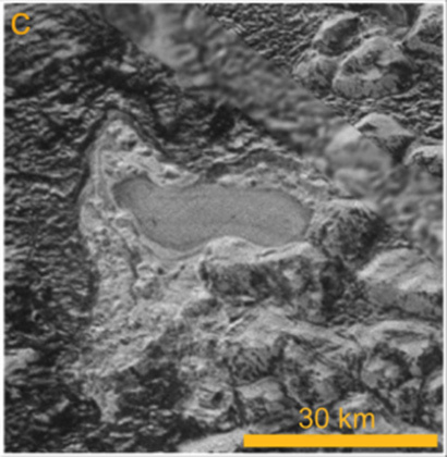 Возможное озеро на Плутоне