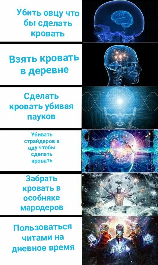 Мем про кровать
