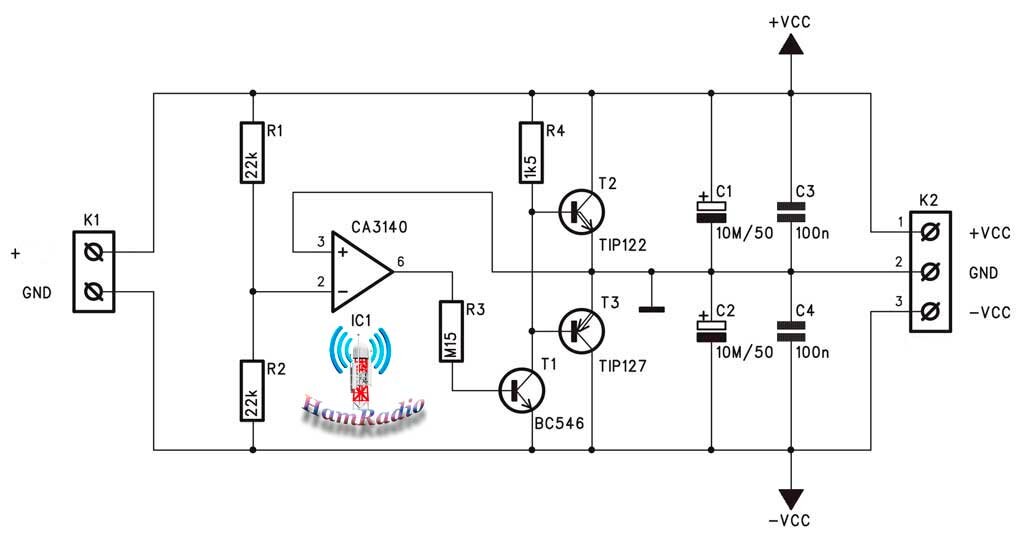 Принципиальная схема источника