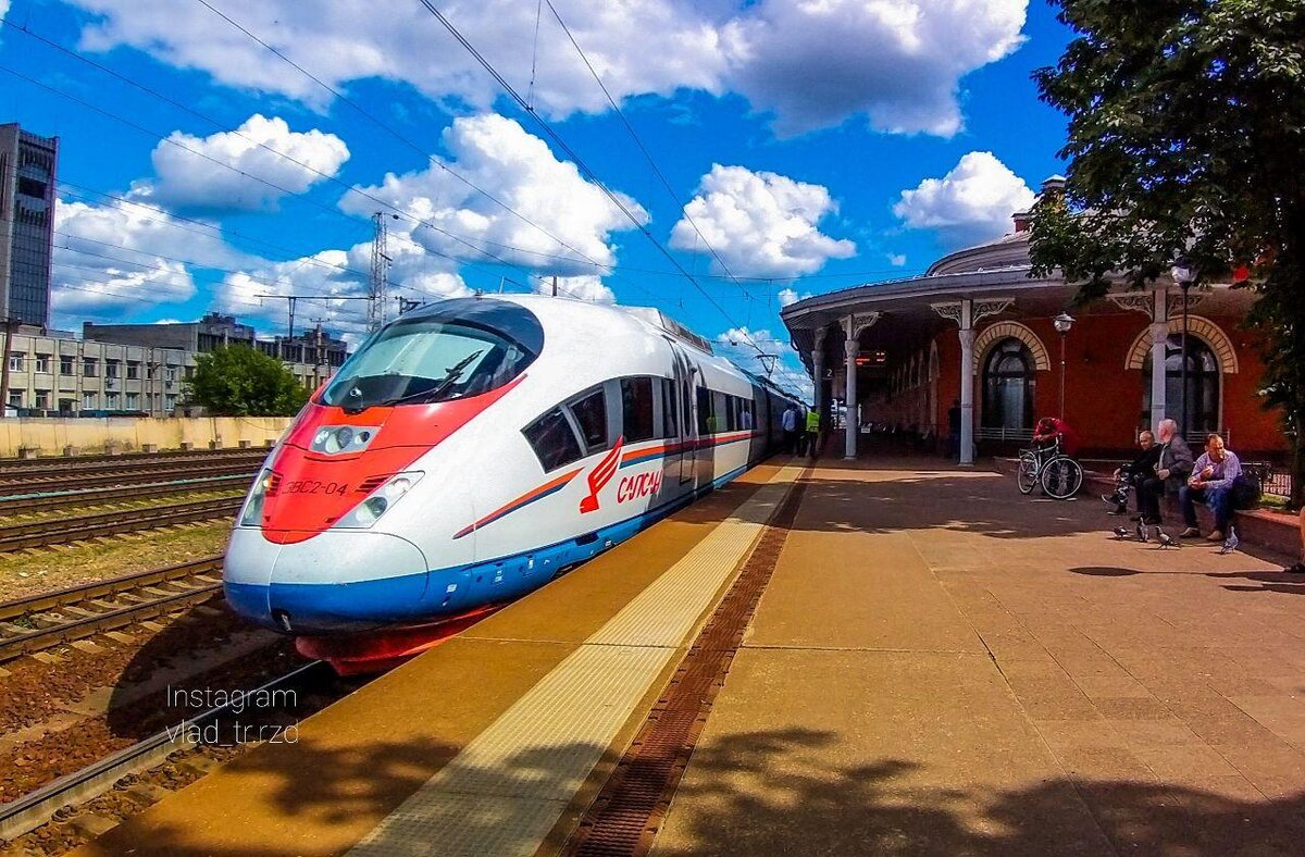 Сапсан на ст. Тверь ОЖД. Фото — Трещев Владислав, 10.07.2020