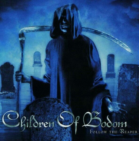 на фото обложка третьего студийного альбома "Follow the Reaper"