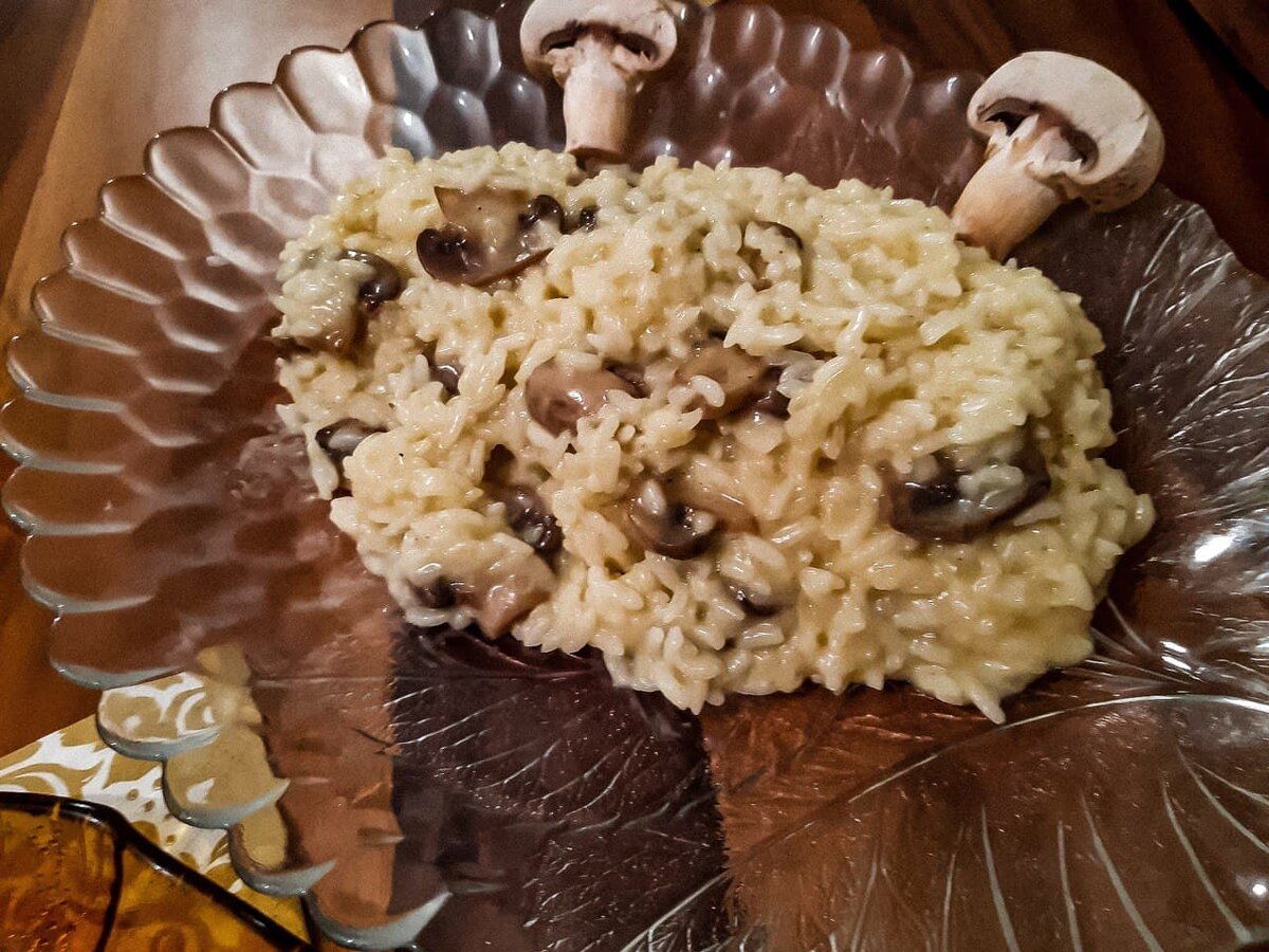 Рецепт ризотто с грибами (risotto ai funghi), пошагово, с фото