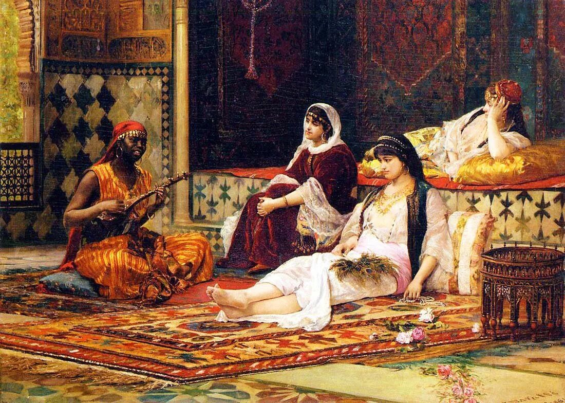 «Гарем дворца», Гюстав Буланже. Наложницы Султана. Гарем Султана Османская Империя. Султанский гарем