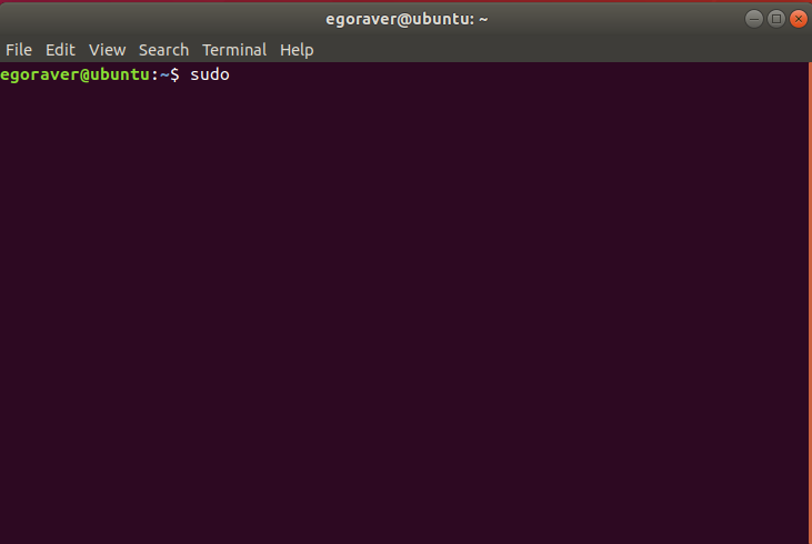 После sudo должна идти другая команда