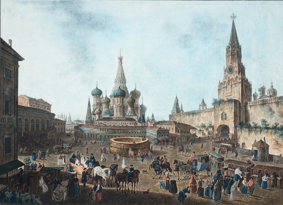 Автор картины - Федор Алексеев. 1801 год
