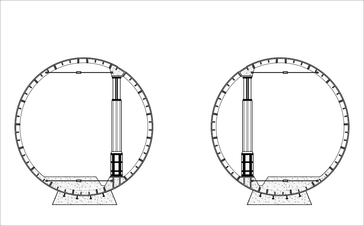 Схема станции маяковская. Станция метро Маяковская чертежи. Станция колонного типа. Тюбинг метро конструкция. Конструкция трехсводчатой станции.