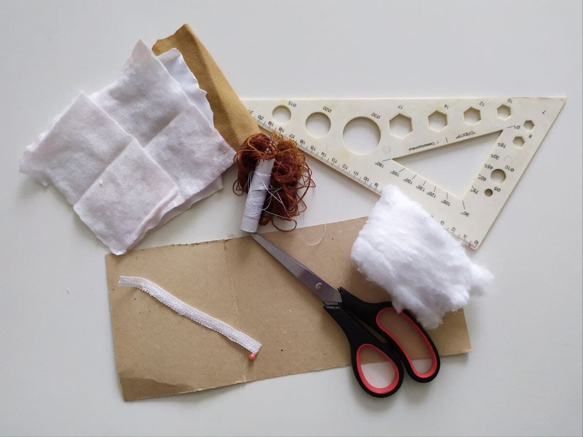 Материалы, которые понадобятся для пошива овечки