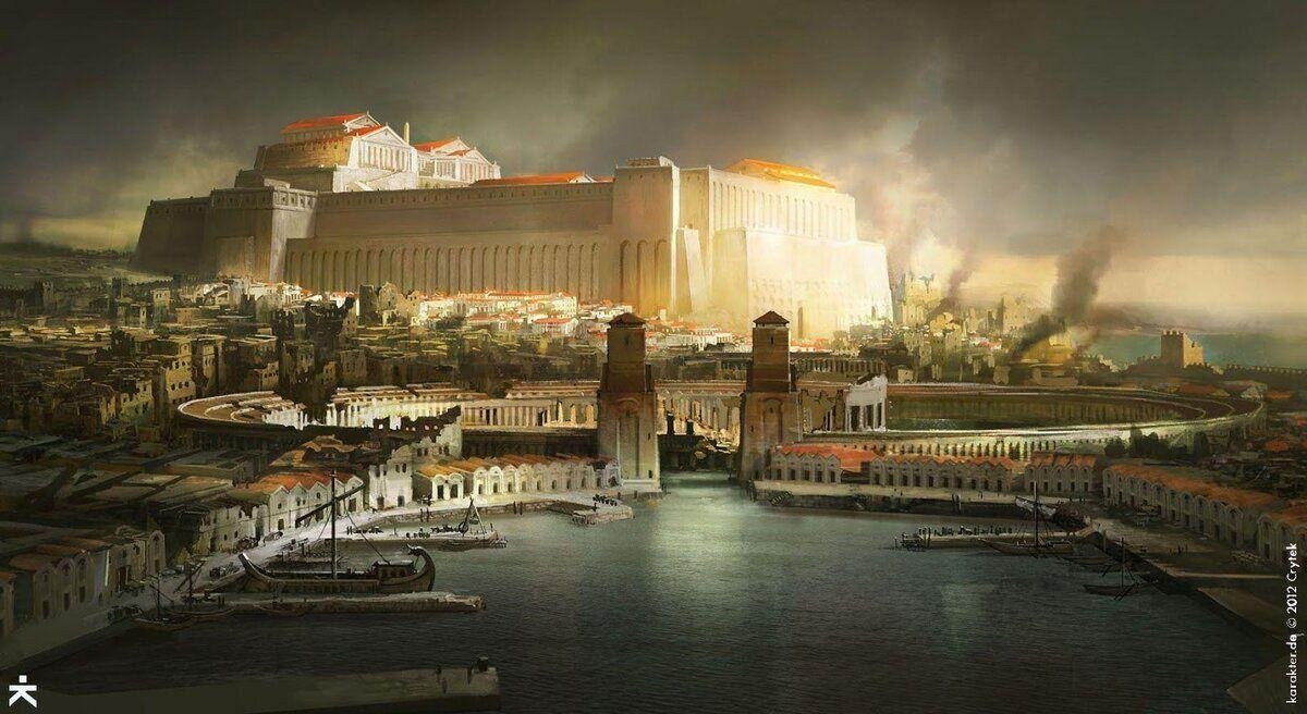 Карфаген в расцвете могущества. Картина современного художника.