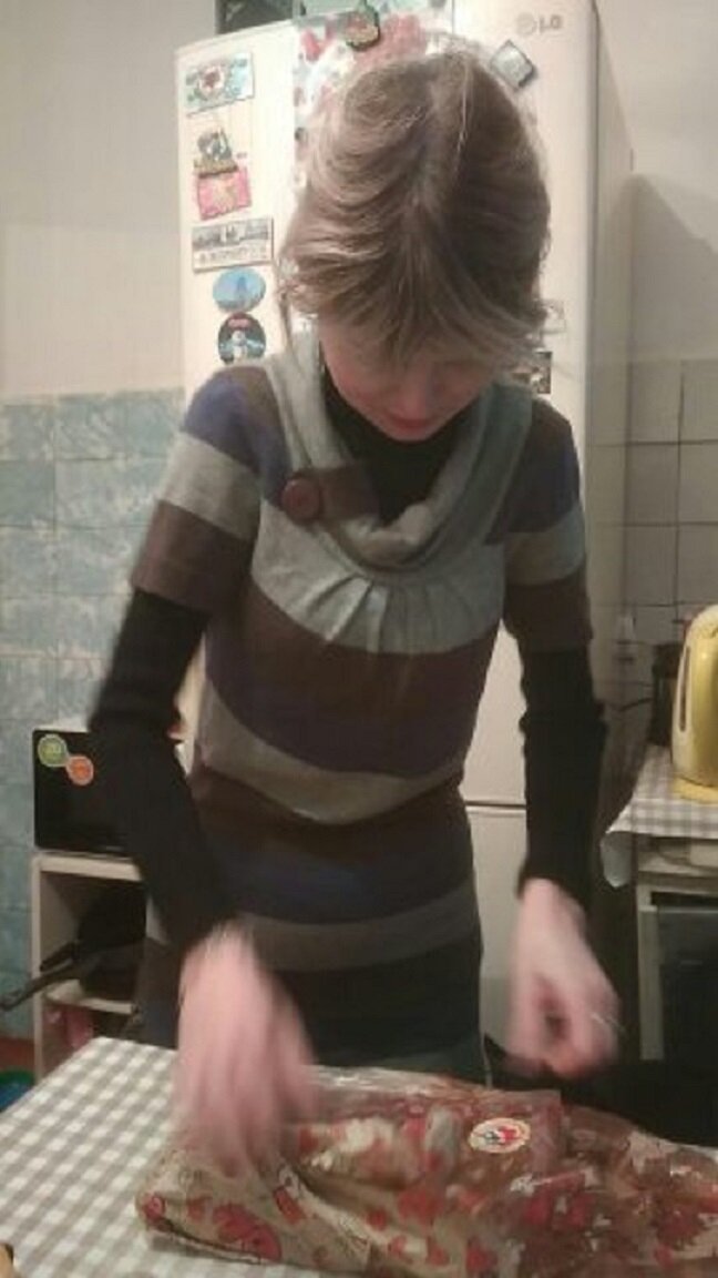 Распаковала и "зависла"...