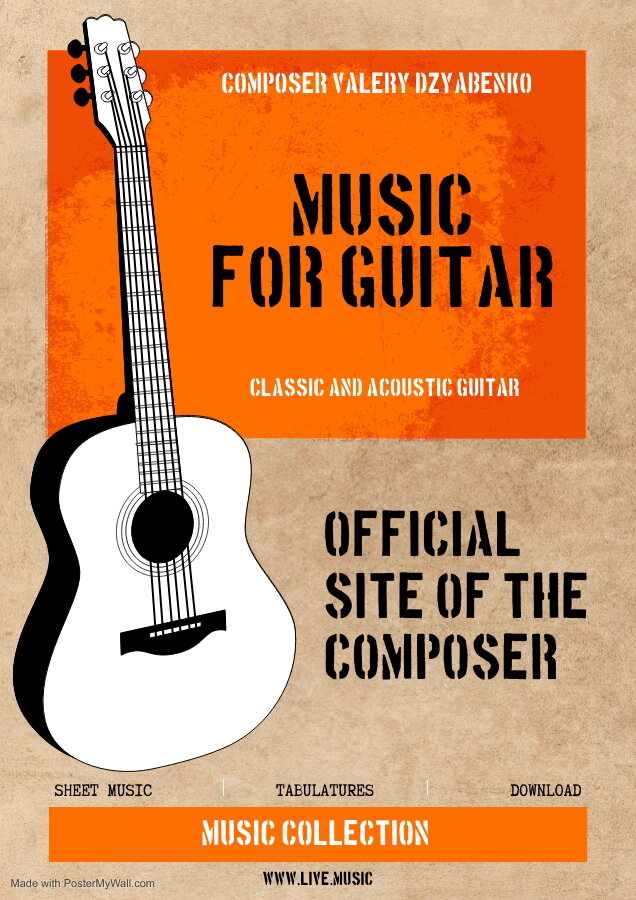 По этой ссылке ниже вы можете ознакомиться с большим количеством произведений разных стилей и жанров для классической гитары.